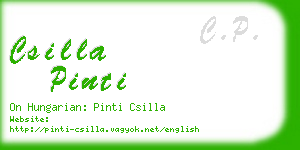 csilla pinti business card